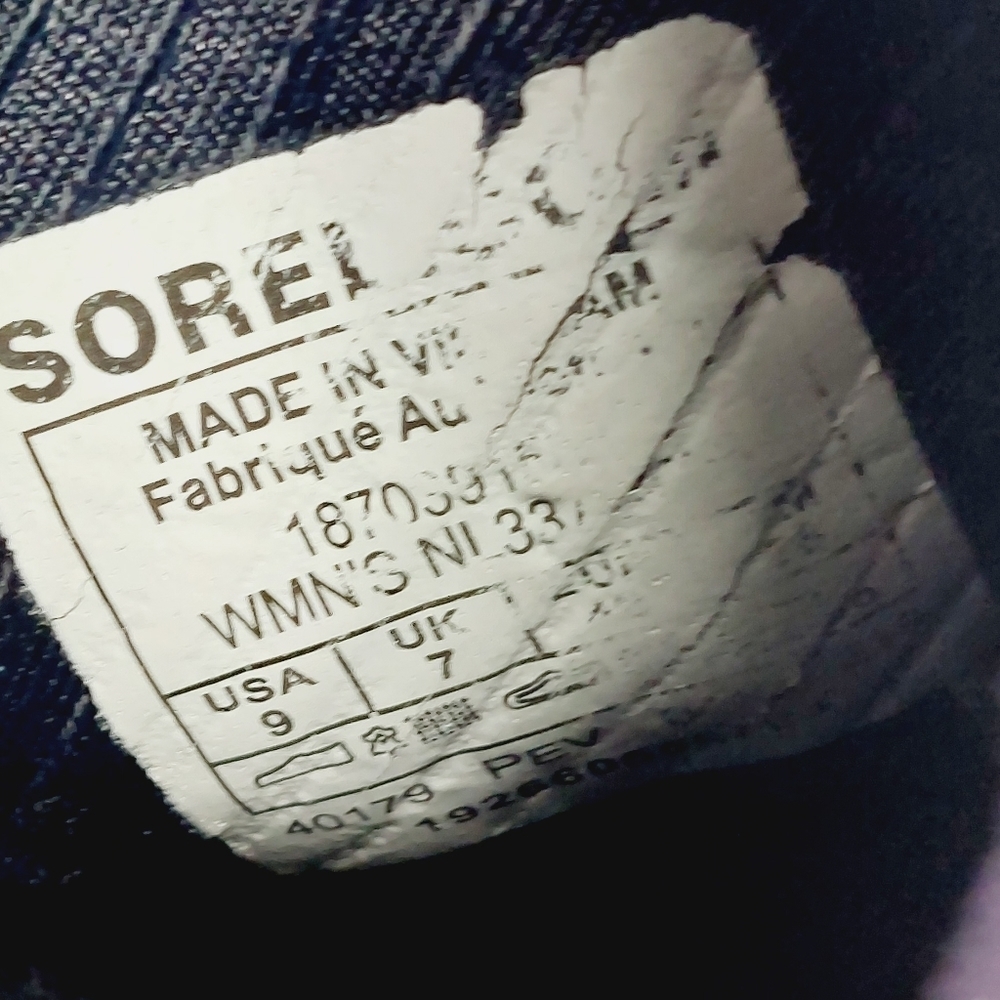 SOREL, Purple and Black Slip-On Sneakers, sz9 - Picture 9 of 11